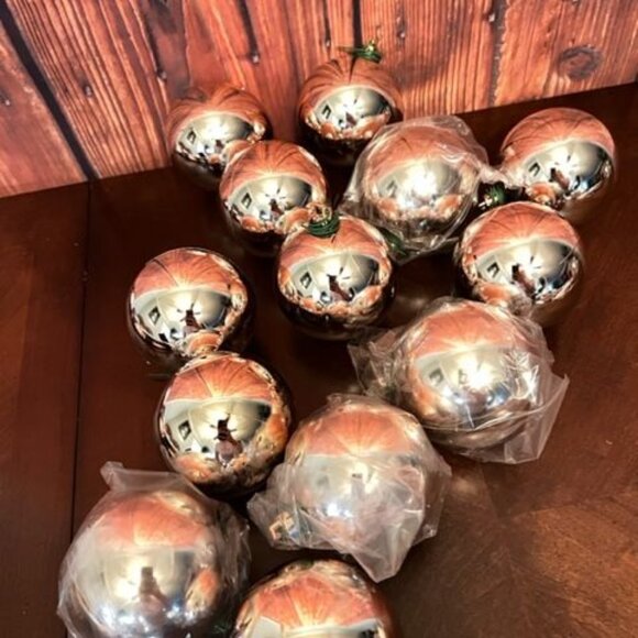 14-Piece Set Of rose gold plastic Christmas tree Ornament - Picture 1 of 3